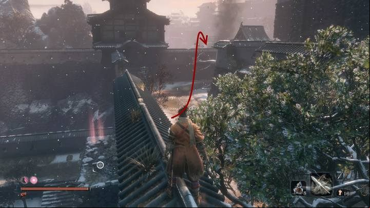 Go through the fortress - Ashina Outskirts | Sekiro Shadows Die Twice Walkthrough - Main story - Sekiro Guide and Walkthrough