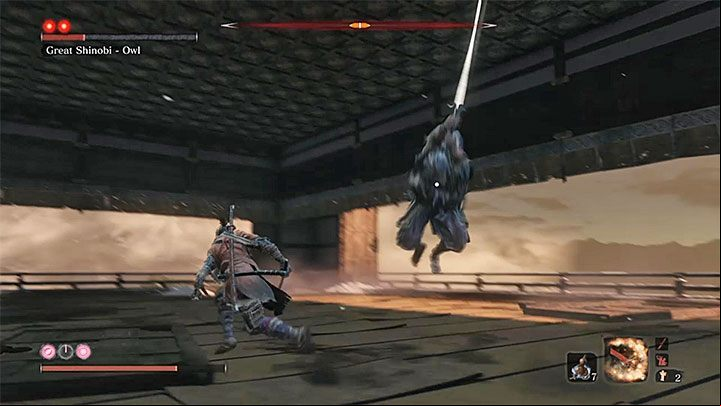 This decision will trigger a fight with Great Shinobi - Owl - Immortal Severance | Sekiro Shadows Die Twice endings - Game Endings - Sekiro Guide and Walkthrough