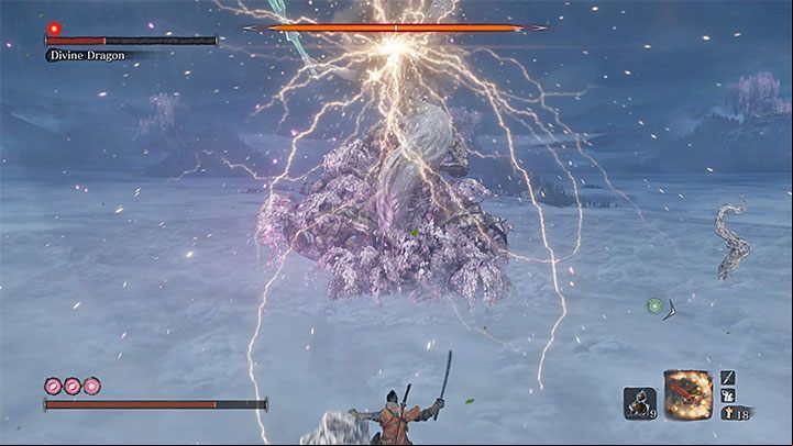 Divine Dragon is the third mandatory boss in the Fountainhead Palace - Immortal Severance | Sekiro Shadows Die Twice endings - Game Endings - Sekiro Guide and Walkthrough