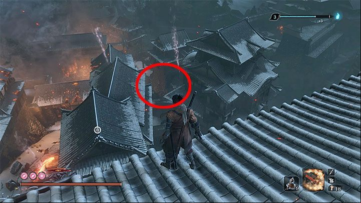 After defeating the Divine Dragon, Wolf is teleported to Ashina Castle - Immortal Severance | Sekiro Shadows Die Twice endings - Game Endings - Sekiro Guide and Walkthrough