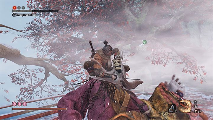 True Corrupted Monk stays in the first area of the Fountainhead Palace - Return | Sekiro Shadows Die Twice endings - Game Endings - Sekiro Guide and Walkthrough