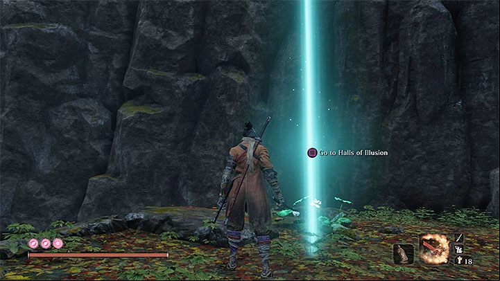 Leave the Inner Sanctum and then go back to this location - Return | Sekiro Shadows Die Twice endings - Game Endings - Sekiro Guide and Walkthrough