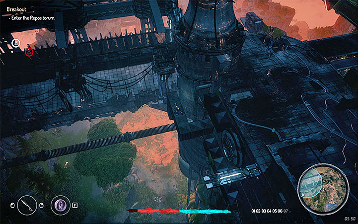 If you dont have this outfit and you dont want to or you cant have it (maximum carrying limit) then climb on the building on the left from the guarded bridge - Breakout | Walkthrough | Main quest - Main Quests - Seven The Days Long Gone Game Guide