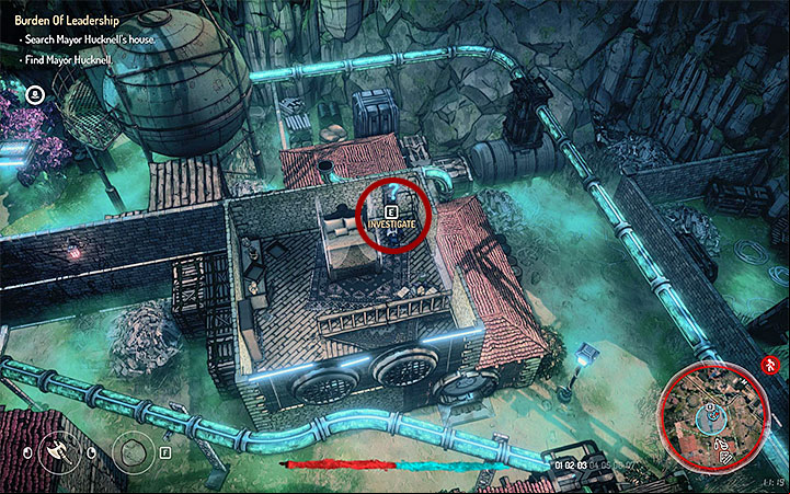The goal of this quest is to find Mortbanes mayor, Hucknell - Quests in zone 2 (Visa 02) | Walkthrough - Side Quests - Seven The Days Long Gone Game Guide
