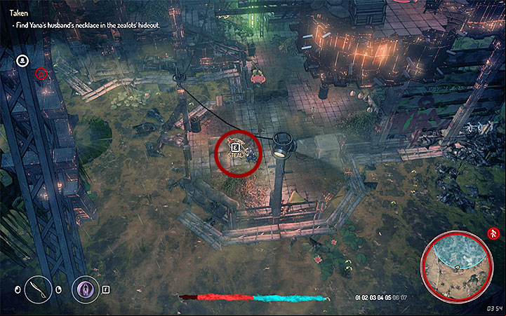 Reach the lowest floor of the ruins and go to the big cage from the picture 1 - Yana is imprisoned in that one - Quests in zone 3 (Visa 03) | Walkthrough - Side Quests - Seven The Days Long Gone Game Guide