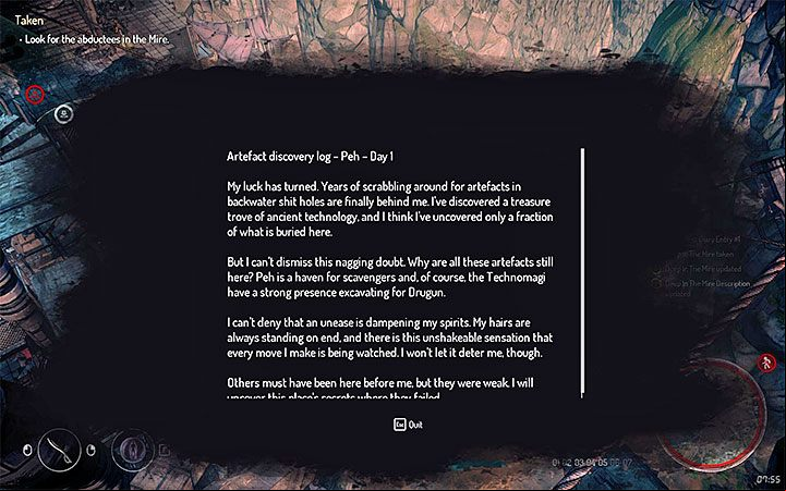 You should do this quest while you are doing the one described above because it is also connected to the zealots camp in the Mire - Quests in zone 3 (Visa 03) | Walkthrough - Side Quests - Seven The Days Long Gone Game Guide