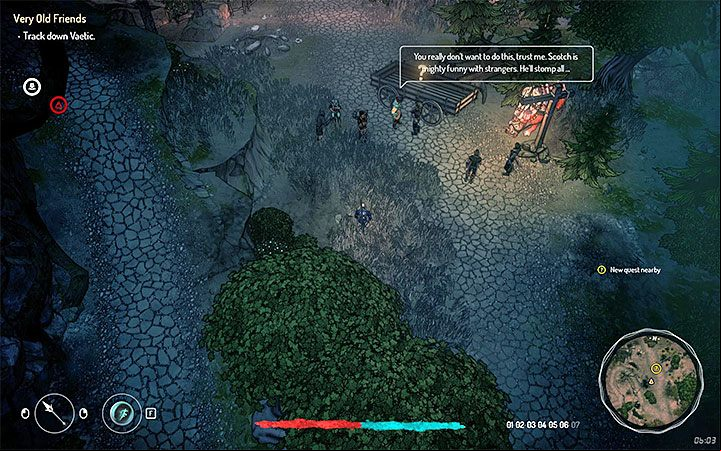 You can unlock this quest on the small road located west from Artee and east from the zone 7 - Quests in zone 3 (Visa 03) | Walkthrough - Side Quests - Seven The Days Long Gone Game Guide
