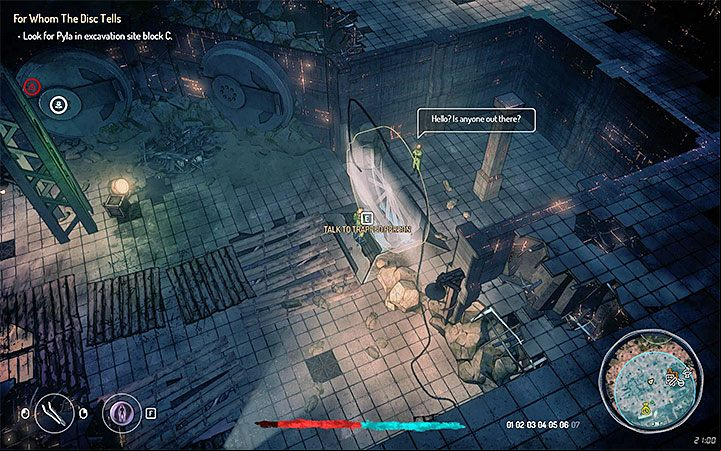 Your goal is to reach excavation site block C (you can determine Pylas location by yourself or you can speak with Seok, one of the workers) - Quests in zone 4 (Visa 04) | Walkthrough - Side Quests - Seven The Days Long Gone Game Guide