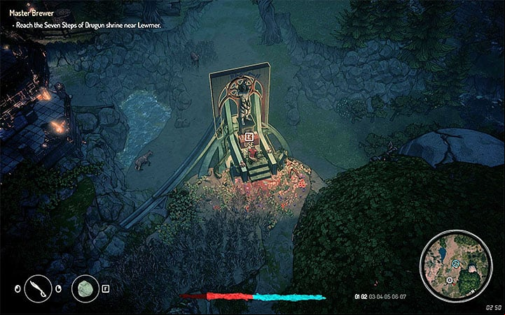 Find the inactive alchemy station in the west part of Lewmer and speak with the Biomancer - Quests in zone 1 (Visa 01) | Walkthrough - Side Quests - Seven The Days Long Gone Game Guide