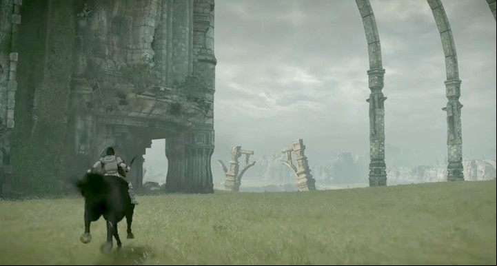 Cross the bridge to the entrance of the Forbidden Lands - Trophies in Shadow of the Colossus - Appendix - Shadow of the Colossus Game Guide