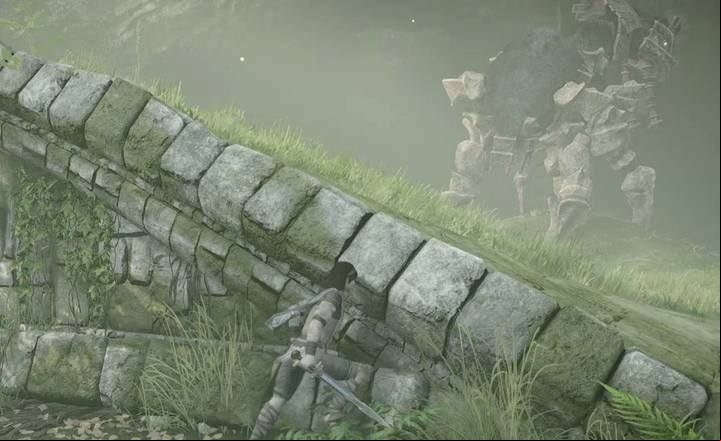 Stay hidden and wait for a right moment... - Colossus 4 - Phaedra | Shadow of the Colossus Walkthrough - Walkthrough - Shadow of the Colossus Game Guide