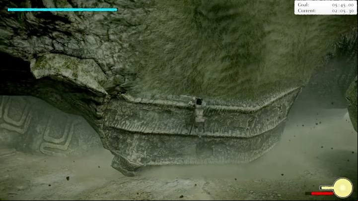 When your opponent finds himself at the geyser, time is of the essence - Colossus 9 - Basaran | Shadow of the Colossus Walkthrough - Walkthrough - Shadow of the Colossus Game Guide