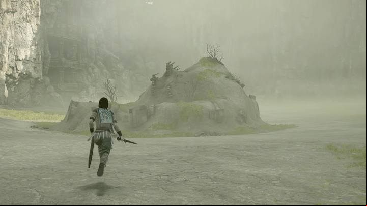 Stand over Colossus remains and crouch to get into Reminiscence Mode - How to repeat colossi fights in Shadow of the Colossus? - FAQ - Shadow of the Colossus Game Guide