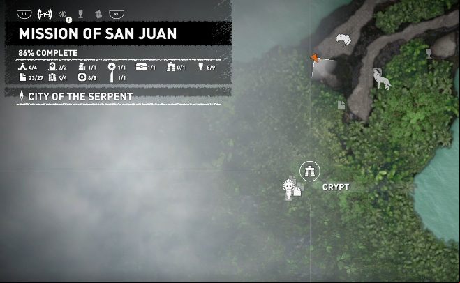 This crypt is located in the northern part of the location, in the middle of the jungle - Crypts in Mission of San Juan in Shadow of the Tomb Raider - Crypts - Shadow of the Tomb Raider Game Guide