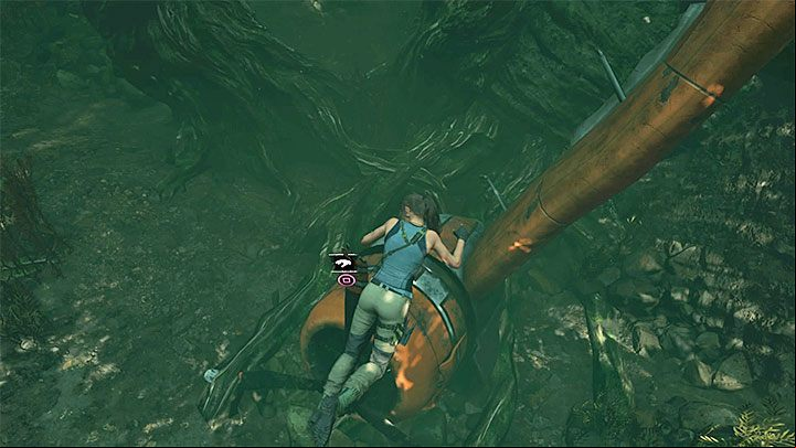 Approach the yellow propeller and examine it - How to get the knife, bow, and axe back in Shadow of the Tomb Raider? - FAQ - Shadow of the Tomb Raider Game Guide