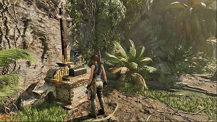 Scroll (1) can be found on the way to the main camp in the town - Relics in Mission of San Juan | Secrets in Shadow of the Tomb Raider - Mission of San Juan - Shadow of the Tomb Raider Game Guide