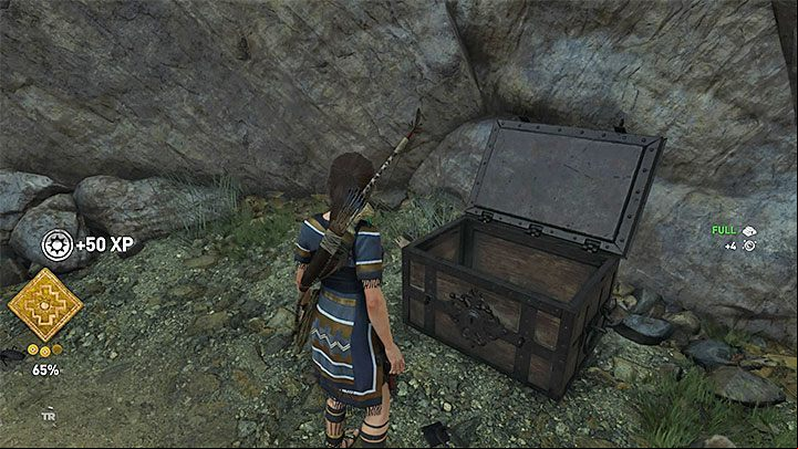The Chest (1) is in the small area near the western reservoir - Survival Caches and the Conquistador Chest in Mission of San Juan | Secrets - Mission of San Juan - Shadow of the Tomb Raider Game Guide