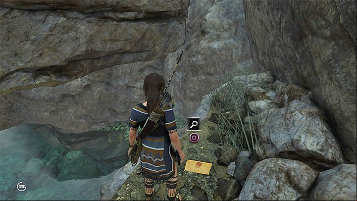 Journal (1) is in the small area, where the conquistador chest also is located - Documents in Mission of San Juan | Secrets in Shadow of the Tomb Raider - Mission of San Juan - Shadow of the Tomb Raider Game Guide