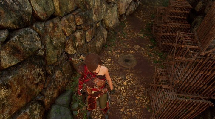 The last cache (18) is behind cages, near Paititi Market campsite - Chests and survivalist cache in The Hidden City | Secrets in SotTR - The Hidden City - Shadow of the Tomb Raider Game Guide