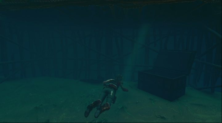 The first chest (1) is in the western part of the city - Chests and survivalist cache in The Hidden City | Secrets in SotTR - The Hidden City - Shadow of the Tomb Raider Game Guide