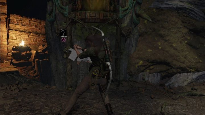 To go further you have to go down and use a machine - Challenge Tombs - Mission of San Juan in Shadow of the Tomb Raider - Challenge Tombs - Shadow of the Tomb Raider Game Guide