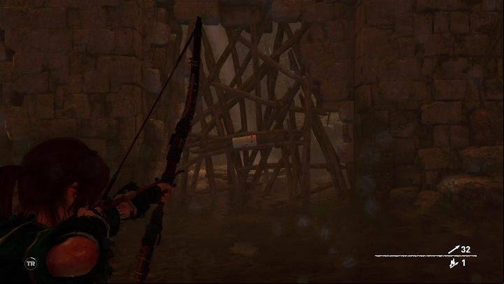 While underwater you have to open the gate, again with the help of your axe - Challenge Tombs - The Hidden City in Shadow of the Tomb Raider - Challenge Tombs - Shadow of the Tomb Raider Game Guide