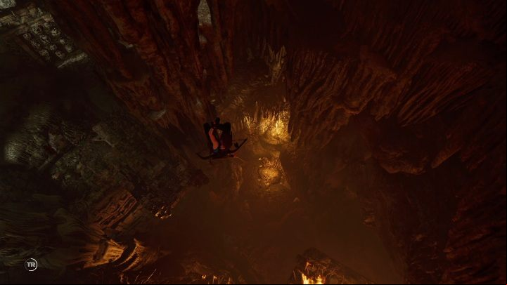 There you will have to grab the rocks quickly and descent using a rope - Challenge Tombs - Kuwaq Yaku in Shadow of the Tomb Raider - Challenge Tombs - Shadow of the Tomb Raider Game Guide