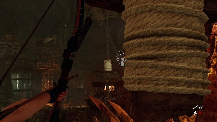 There, connect the ropes shown in the screen above - Challenge Tombs - Kuwaq Yaku in Shadow of the Tomb Raider - Challenge Tombs - Shadow of the Tomb Raider Game Guide