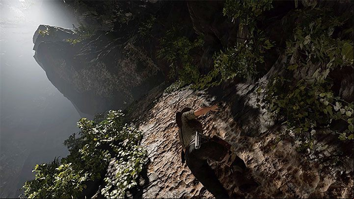 You have to start by getting Lara out of the trap - just press the interaction button several times and hold the knob leaning up while your character moves towards the exit - Prologue and The Town in Cozumel - A Faint Light; In the Shadows - Cozumel - Shadow of the Tomb Raider Game Guide