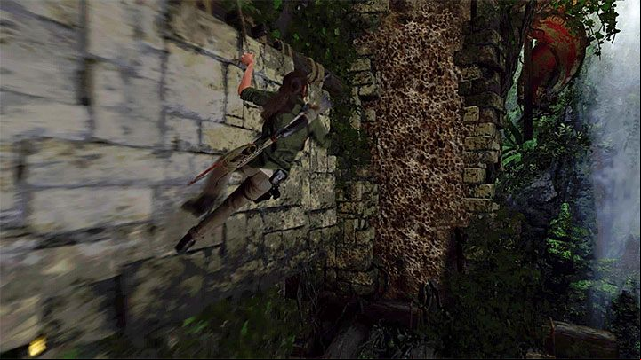 Lara shall reach the climbing wall - How to complete the Trial of the Eagle in Shadow of the Tomb Raider Game? - Solving Riddles - Shadow of the Tomb Raider Game Guide
