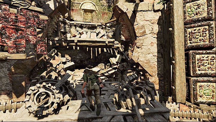 A part of the structure will start crumbling, but its a scripted part of the game - How to complete the Trial of the Eagle in Shadow of the Tomb Raider Game? - Solving Riddles - Shadow of the Tomb Raider Game Guide