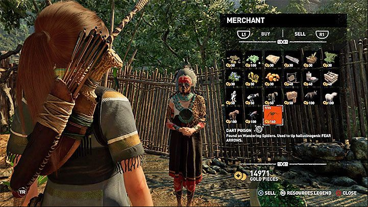 The easiest way of getting rich in the game is selling crafting items - How to get gold and what to spend it on in Shadow of the Tomb Raider? - FAQ - Shadow of the Tomb Raider Game Guide