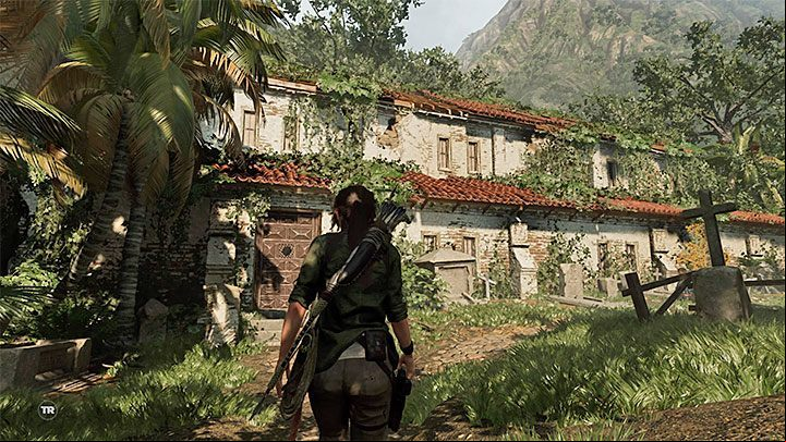 The puzzle must be solved in the library in Mission of San Juan (see the picture above) - How to solve the way of the cross puzzle beneath the library in San Juan? - Solving Riddles - Shadow of the Tomb Raider Game Guide