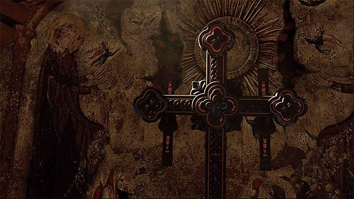 The next step is to find the cross - How to solve the way of the cross puzzle beneath the library in San Juan? - Solving Riddles - Shadow of the Tomb Raider Game Guide
