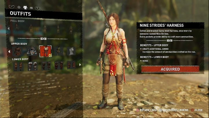 How to get - Purchase the item from a Merchant - All Laras outfits in Shadow of the Tomb Raider - Equipment - Shadow of the Tomb Raider Game Guide