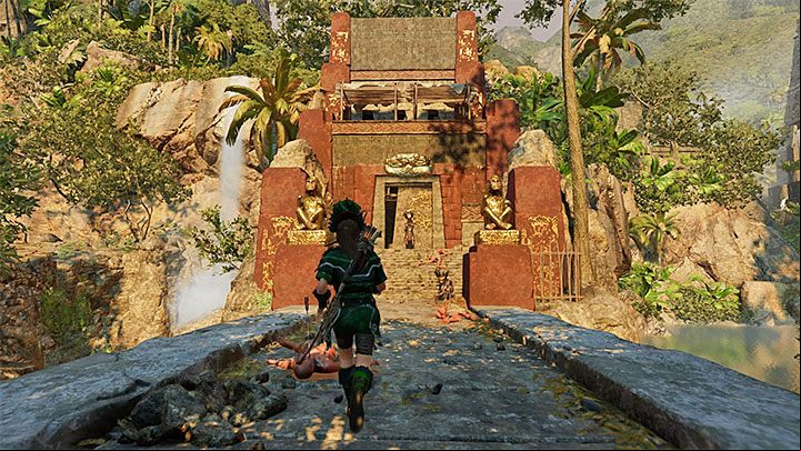 The newly unlocked outfit allows the heroine to get to the previously inaccessible upper part of Paititi - Finding Unuratu in the temple of Kukulkan - Rebellion Lives - The Hidden City - return - Shadow of the Tomb Raider Game Guide