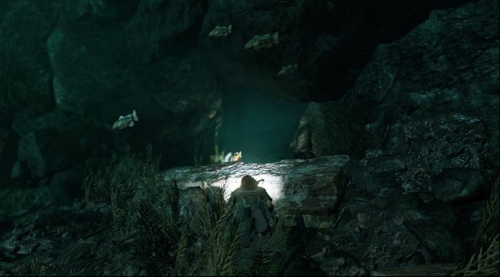 First survival cache (1) - its located underwater - Chests, relicts and documents in Cozumel | Secrets in Shadow of the Tomb Raider - Cozumel - Shadow of the Tomb Raider Game Guide