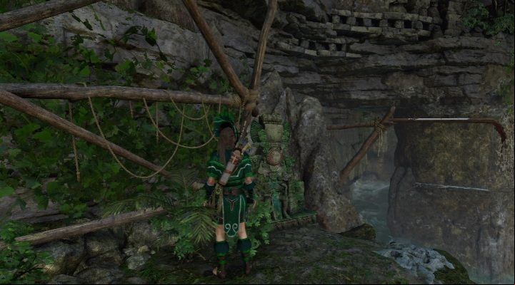 To get to this mural you have to descend on the rocks in the very east of The Hidden City location - Murals in The Hidden City | Secrets in Shadow of the Tomb Raider - The Hidden City - Shadow of the Tomb Raider Game Guide