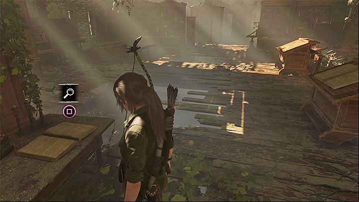 Reach the librarys upper floor - Finding the secret crypt - Via Veritas - Mission of San Juan - Shadow of the Tomb Raider Game Guide