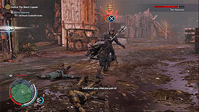 Dodge the bosss melee attacks - 11: The Black Captain | Main missions - Main missions - Middle-earth: Shadow of Mordor Game Guide