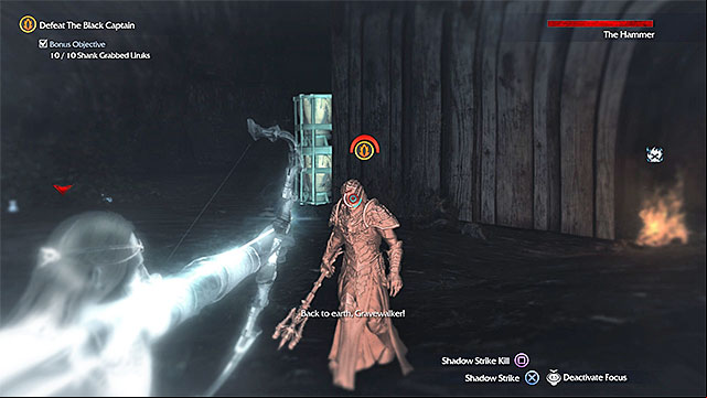 You can also attack The Hammer with your bow - 11: The Black Captain | Main missions - Main missions - Middle-earth: Shadow of Mordor Game Guide