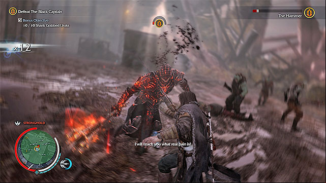 Executions are very effective, while fighting a boss - 11: The Black Captain | Main missions - Main missions - Middle-earth: Shadow of Mordor Game Guide