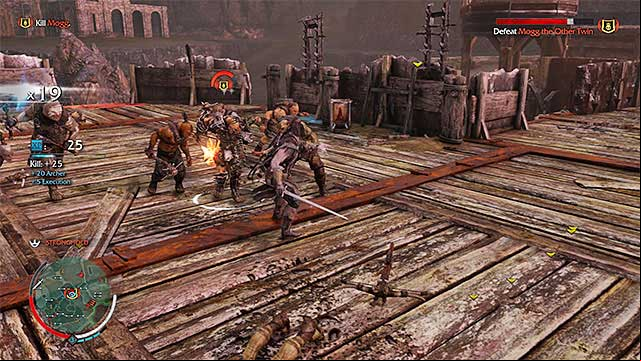 watch out for the powerful attacks of the more powerful enemies - Melee combat | Combat - Combat - Middle-earth: Shadow of Mordor Game Guide