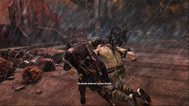 It is a good idea to finish off the stunned opponents - Melee combat | Combat - Combat - Middle-earth: Shadow of Mordor Game Guide