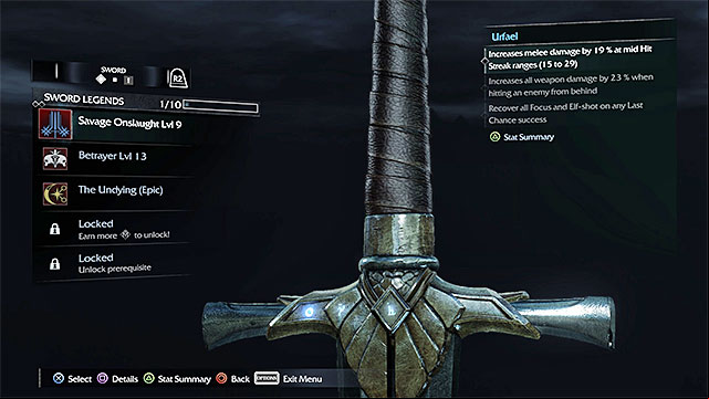 Each type of weapon can have a maximum of 5 rune slots - Weapon upgrades | Character development - Character development - Middle-earth: Shadow of Mordor Game Guide