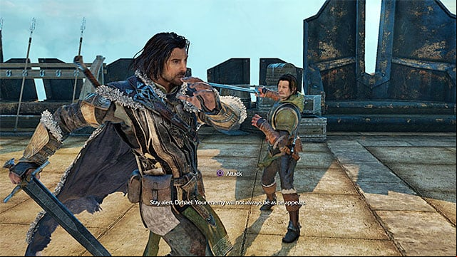 You need to practice the basics of melee combat - 1: Prologue | Main missions - Main missions - Middle-earth: Shadow of Mordor Game Guide