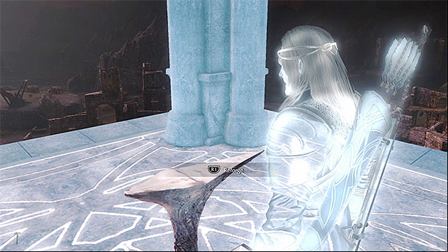 You need to activate the first forge tower and jump down - 1: Prologue | Main missions - Main missions - Middle-earth: Shadow of Mordor Game Guide