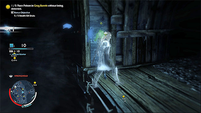You need to walk away from each barrel right after you poison it - 7: The Outcasts | Main missions - Main missions - Middle-earth: Shadow of Mordor Game Guide