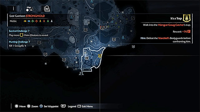 One of the Warchief Hunt missions marker - Extra mission: Kill the Warchiefs | Main missions - Main missions - Middle-earth: Shadow of Mordor Game Guide