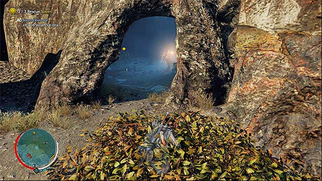 Only after completing the bonus objective, should you try to get to the captive outcasts - Worked to Death | Outcast Rescue Missions - Outcast Rescue Missions - Middle-earth: Shadow of Mordor Game Guide